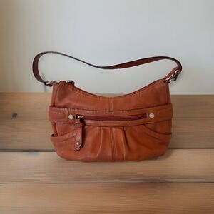 TIGNANELLO‎ Leather Burnt Orange Hand Bag Purse